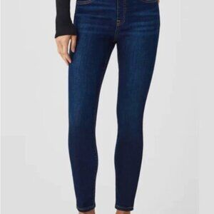 Spanx 20342R High Rise Ankle Skinny Dark Wash Pull On Stretch Jeans size M